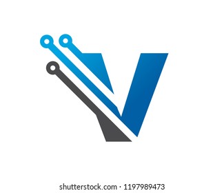 Letter V Logo Template Design Vector, Emblem, Concept Design, Creative Symbol, Icon