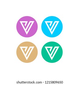 Letter V Logo Template Design, Vector, Emblem, Concept Design, Creative Symbol, Icon