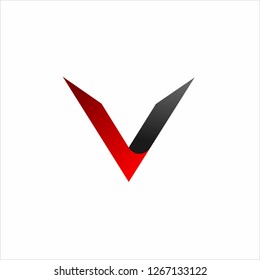 Letter V Logo template design