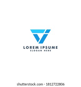 Letter V logo template design vector illustration