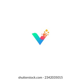 Letter V Logo Template Design Vector Illustration Design Editable Resizable EPS 10. Technology V letter logo.