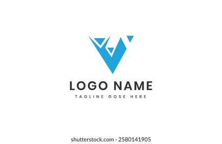 Letter v Logo template design