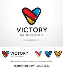 Letter V Logo Template Design Vector