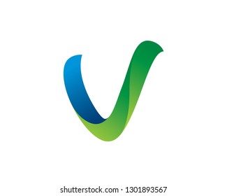Letter V Logo Template, Icon, Symbol - Vector