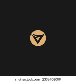 Letter V Logo Template Illustration Design. V Circle Vector.
