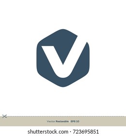 Letter V Logo Template Illustration Design. Vector EPS 10.
