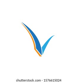 Letter V logo template - Vector