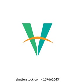 Letter V logo template - Vector