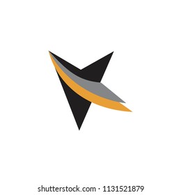 letter v logo vector