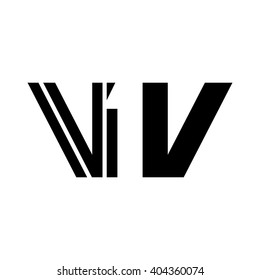 letter V and V logo vector.