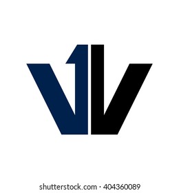 letter V and V logo vector.