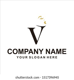 letter V logo vector design