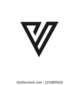 letter V logo vector icon template download