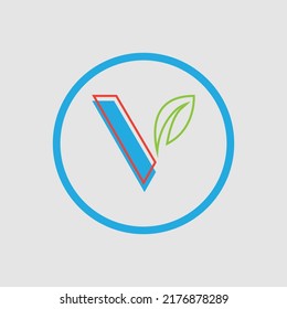 Plantilla de diseño de ilustración vectorial de logotipo de carta V