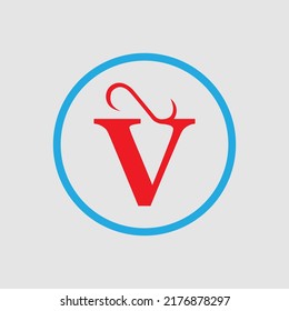 Letter V logo vector illustration design template