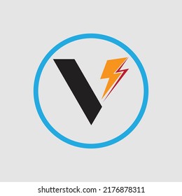 Letter V logo vector illustration design template