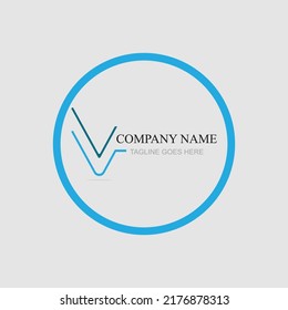 Letter V logo vector illustration design template