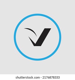 Letter V logo vector illustration design template