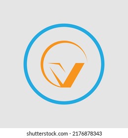 Letter V logo vector illustration design template