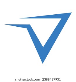 letter v logo vector illustration design