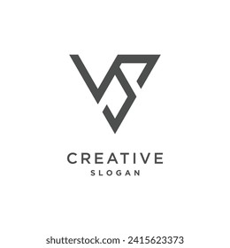 Logo-Vektorgrafik-Idee von Letter V mit kreativem Konzept
