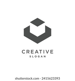 Letter V logo vector illustration idea with creative concept