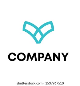 letter V logo vector sign unique Element modern template sign