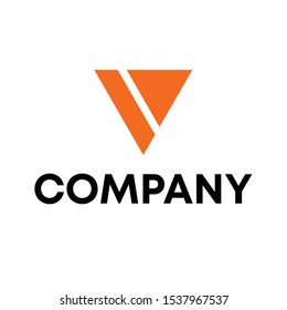 letter V logo vector sign unique Element modern template sign