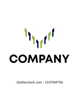 letter V logo vector sign unique modern concept template sign