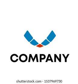 letter V logo vector sign unique modern concept template sign