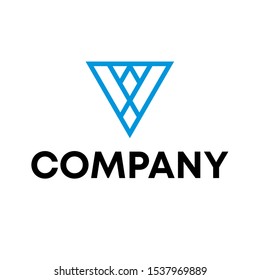 letter V logo vector sign unique modern concept template sign
