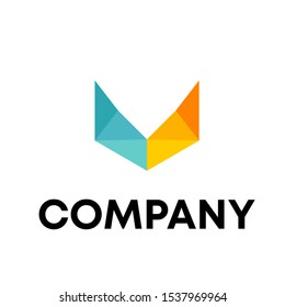letter V logo vector sign unique modern concept template sign