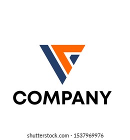 letter V logo vector sign unique modern concept template sign