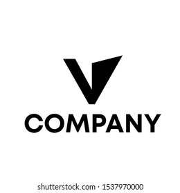 letter V logo vector sign unique modern concept template sign