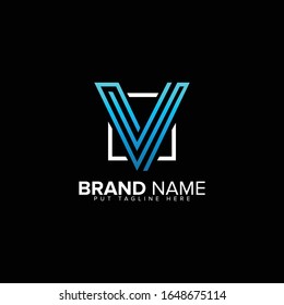 Letter V logo vector template, V logo