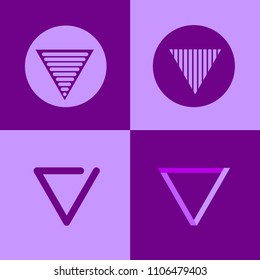 Letter V logos minimalist template vector branding