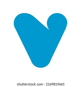 letter v love  Icon Logo Design Element sign vector illustration creative design symbol	