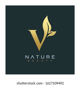 Letter V Luxury Letter Logo Design Vector Icon