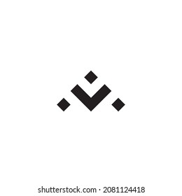 
letter A V M
three squares symbol simple logo vector