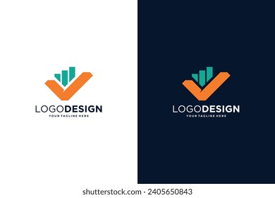 Letter V marketing, finance, investment and business abstract logo design