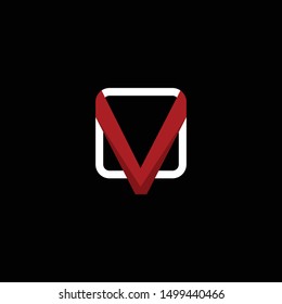 Letter V Media Creative Modern Logo