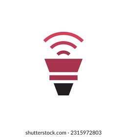 Letter V Megaphone Loudhailer Loudspeaker Speaker Logo Icon