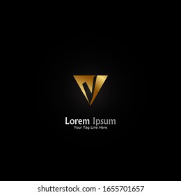 "letter V". Minimalist, simple,digital and modern logo design.