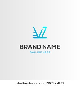 Letter V Modern Abstract Creative Business Technology Logo