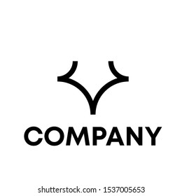 Letter V Modern Logo Design vector