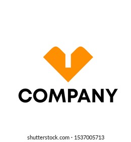 Letter V Modern Logo Design vector