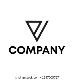 Letter V Modern Logo Design vector