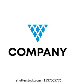 Letter V Modern Logo Design vector