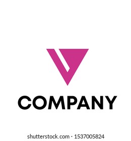 Letter V Modern Logo Design vector