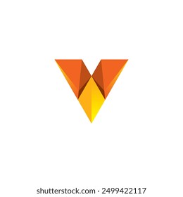 Letter V Modern Logo Design. V Icon